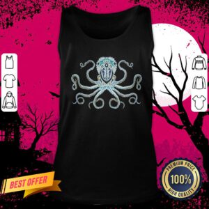 Sugar Skull Octopus Day Of Dead Dia De Muertos Tank Top