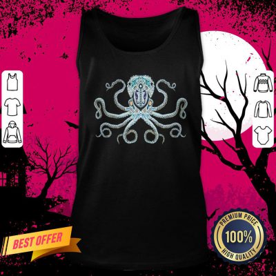 Sugar Skull Octopus Day Of Dead Dia De Muertos Tank Top