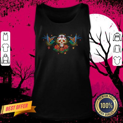 Tattoo Sugar Skull Day Of The Dead Dia De Muertos Tank Top