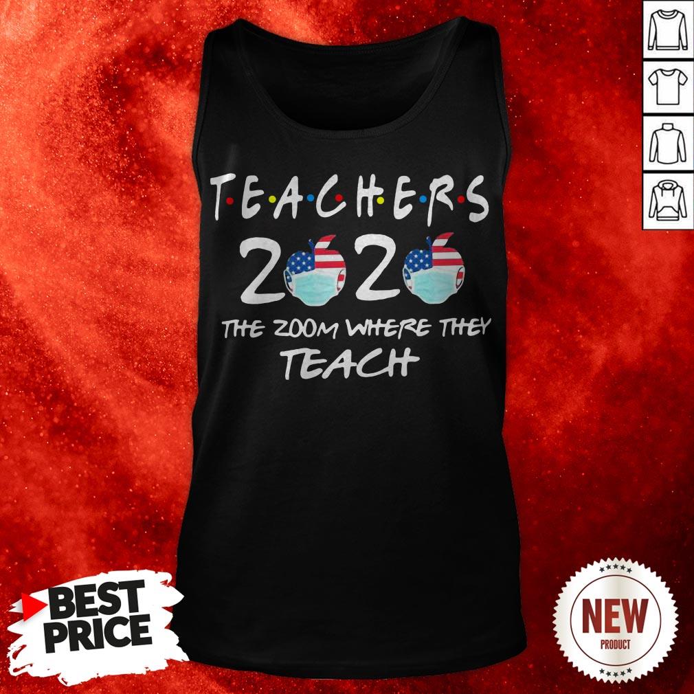 Teachers 2020 The Zoom Where They Teach Apple Mask Tank Top