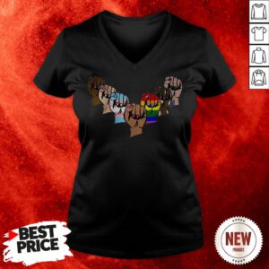 The Fist Black Lives Matter LGBT Togetherness V-neck