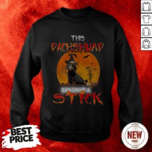 This Dachshund Witch Can Drive A Stick Halloween Sweatshirt
