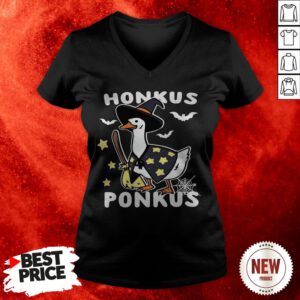 Witches Duck Honkus Ponkus Halloween V-neck