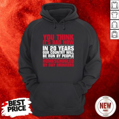 You Think It’s Bad Now In 20 Years Our Country Will Be Run By People Homeschooled By Day Drinkers Hoodie