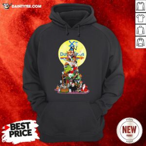 Awesome Nightmare Before Christmas All Characters Dutch Bros Coffee Hoodie- Design By Daintytee.com