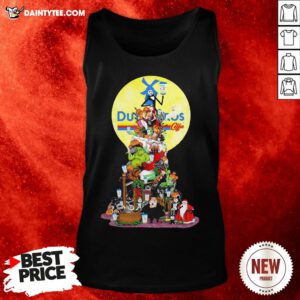 Awesome Nightmare Before Christmas All Characters Dutch Bros Coffee Tank Top- Design By Daintytee.com