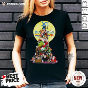 Awesome Nightmare Before Christmas All Characters Dutch Bros Coffee V Neck- Design By Daintytee.com