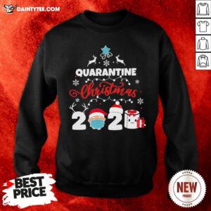 Awesome Xmas Quarantine Christmas 2020 Social Distancing Christmas Sweatshirt- Design By Daintytee.com