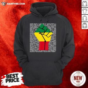 BLM Shirt Say Their Names Victim Fist Hoodie