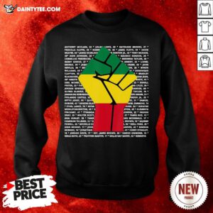 BLM Shirt Say Their Names Victim Fist Sweatshirt