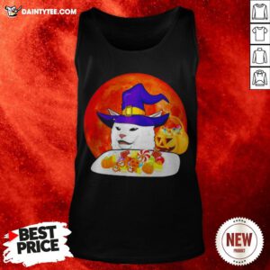 Cat Candy Witch Halloween Tank Top