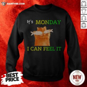Cat Fish It's Monday I Can Feel It Sweatshirt