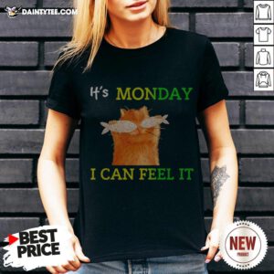 Cat Fish It's Monday I Can Feel It V Neck