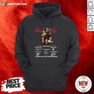 Cobra Kai 2018 2020 Signatures Thank You For The Memories Hoodie