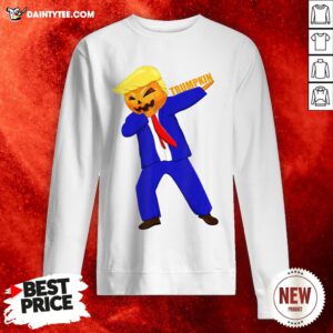 Dabbing Trumpkin Funny Halloween Donald Trump 2020 Gift Sweatshirt