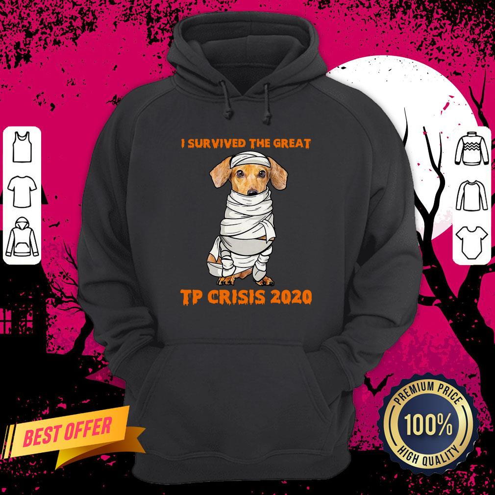 Dachshund Mummies I Survived The Great TP Crisis 2020 Hoodie