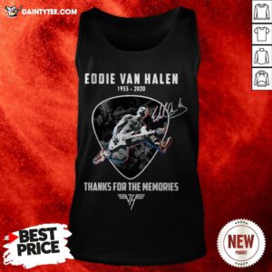 Eddie Van Halen 1955-2020 Thanks For The Memories Signature Tank Top