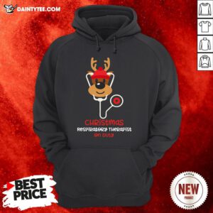 Funny Christmas Respiratory Therapist Reindeer Nurse On Duty Hoodie- Design By Daintytee.com