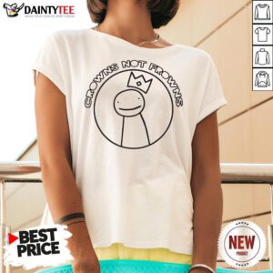 Funny Dream Merch Crowns Not Frowns V Neck- Design By Daintytee.com
