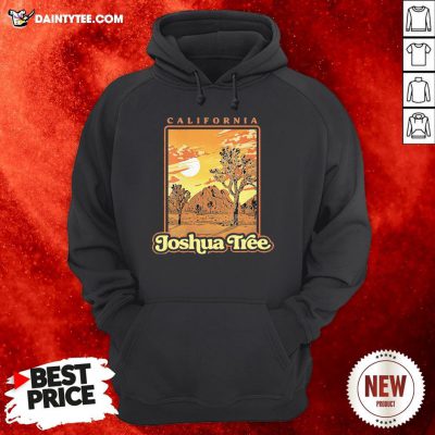 Funny Joshua Tree National Park Vintage WPA Poster Style Hoodie- Design By Daintytee.com