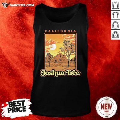 Funny Joshua Tree National Park Vintage WPA Poster Style Tank Top- Design By Daintytee.com