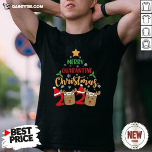 Funny Merry Quarantine Christmas 2020 Shirt- Design By Daintytee.com