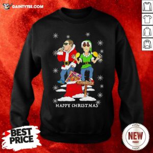 Funny The Stone Roses Happy Christmas Sweatshirt- Design By Daintytee.com