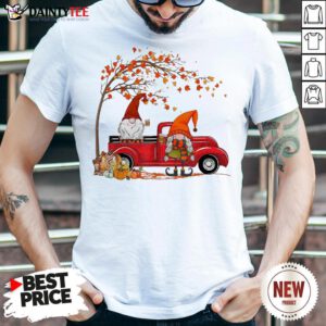 Gnomes It’s Fall Y’all Pumpkin Truck Autumn Tree Shirt- Design By Daintytee.com