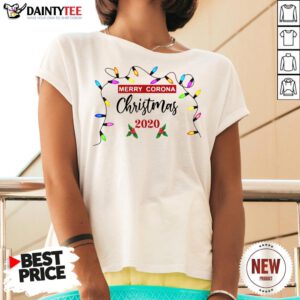 Good Merry Corona Christmas 2020 V Neck- Design By Daintytee.com