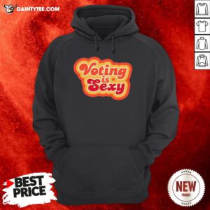 Good Zach Braff Voting Is Sexy Red Hoodie- Design By Daintytee.com