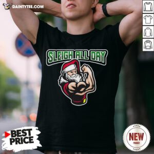 Hot Christmas 2020 Slay All Day Buffed Santa Gift Shirt- Design By Daintytee.com