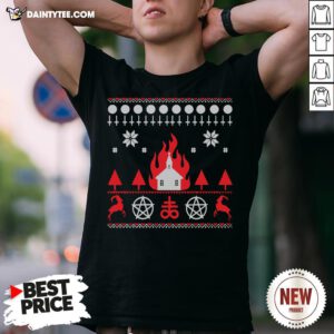 Nice Burning Church Christmas 2020 Shirt- Design By Daintytee.com