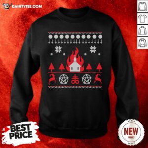 Nice Burning Church Christmas 2020 Sweatshirt- Design By Daintytee.com