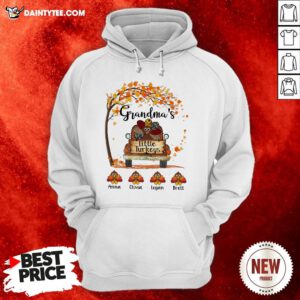 Nice Grandma's Little Turkeys Anna Olivia Logan Brett Fall Hoodie- Design By Daintytee.com
