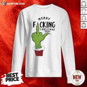 Nice Grinch Merry Fucking Christmas 2020 Sweatshirt- Design By Daintytee.com