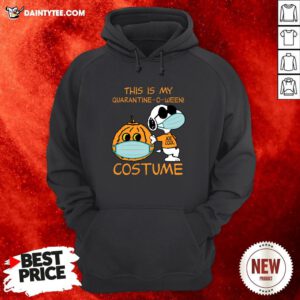 Nice Snoopy Face Mask Joe Cool This Is My Quarantine O Ween Costume Hoodie- Design By Daintytee.com