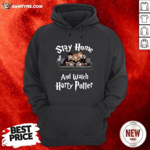 Nice Stay Home And Watch Harry Potter Face Mask Hoodie- Design By Daintytee.com