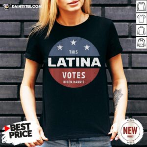 Nice This Latina Votes Biden Harris 2020 V Neck- Design By Daintytee.com