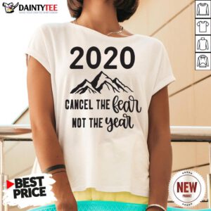 Official 2020 Cancer The Fear Not The Year V Neck- Design By Daintytee.com