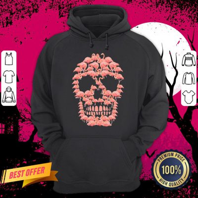 Official Flamingos Sugar Skull Haloween Hoodie- Design By Daintytee.com