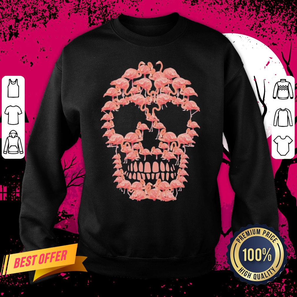 Official Flamingos Sugar Skull Haloween Sweatshirt- Design By Daintytee.com Official Flamingos Sugar Skull Haloween Sweatshirt- Design By Daintytee.com