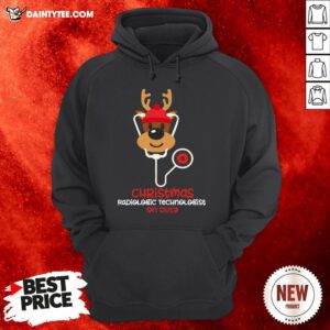 Original Christmas Radiologic Technologist On Duty Reindeer Nurse Funny Hoodie- Design By Daintytee.com