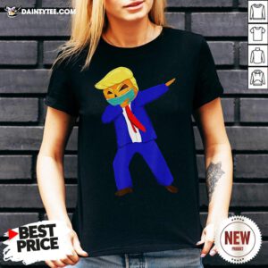 Original Dabbing Trumpkin Mask V Neck- Design By Daintytee.com