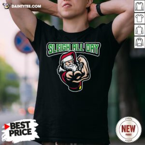 - Design By Daintytee.comOriginal Santa Sleigh All Day Christmas Shirt