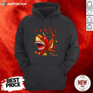 Original Shark With Fall Thanksgiving Hoodie- Design By Daintytee.com