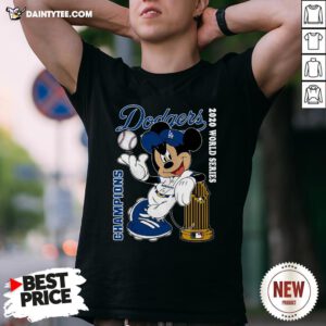 Perfect Los Angeles Dodgers Mickey Mouse Champions 2020 World Series Shirt- Design By Daintytee.com
