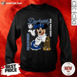 Perfect Los Angeles Dodgers Mickey Mouse Champions 2020 World Series Sweatshirt- Design By Daintytee.com