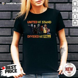 Perfect United We Stand Divided We Fall V Neck- Design By Daintytee.com
