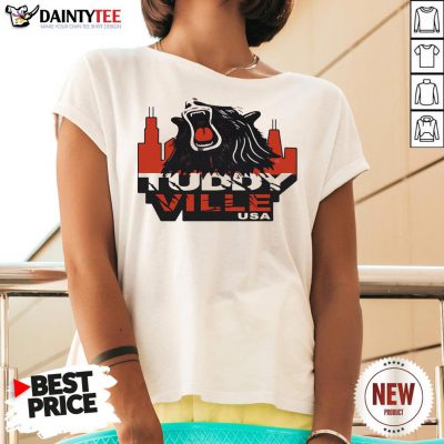 Premium Chicago Bears Tuddy Ville V Neck- Design By Daintytee.com