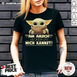 Premium Nice Baby Yodda Am Arsch Lecken Du Mich Kannst V Neck- Design By Daintytee.com